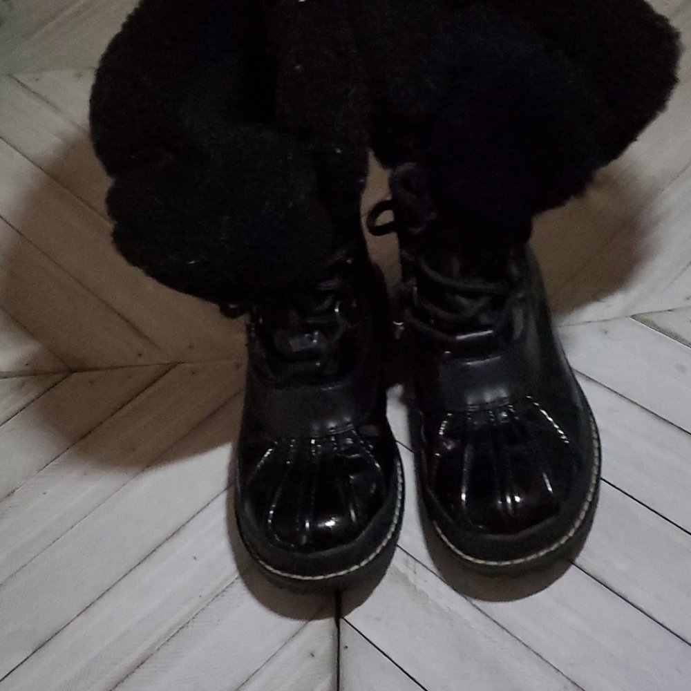 Coach Size 5 B Black Duck Boot Waterproof